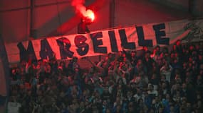 Supporters de l'OM face à l'ASSE le 15 février 2025