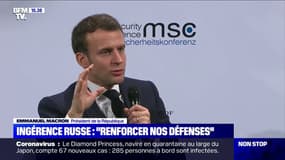 Ingérence russe: Emmanuel Macron appelle à "renforcer nos défenses technologiques"