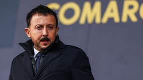 Pablo Longoria lors du match Union Saint-Gilloise-OM (2-3, Ligue des champions), le 9 décembre 2025