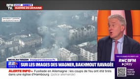 Sur les images des Wagner, Bakhmout ravagée - 09/03