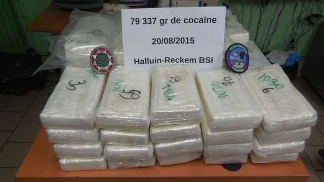 Une saisie de plus de 79 kilos de cocaïne par les douanes françaises.