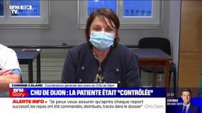 Patiente morte au CHU de Dijon: Corinne Calard, coordinatrice générale des soins de l'établissement, apporte son "soutien" aux équipes médicales et sa "compassion" à la famille de la patiente