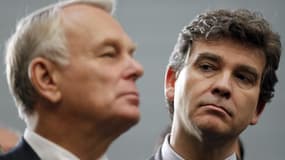 Jean-Marc Ayrault et Arnaud Montebourg.