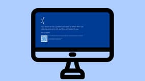 L'erreur d’écran bleu dans Windows.