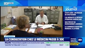 La consultation chez le médecin passe à 30 euros