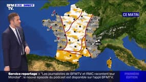 De la pluie à l'est et à l'ouest du pays et des températures très douces pour la saison ce mercredi