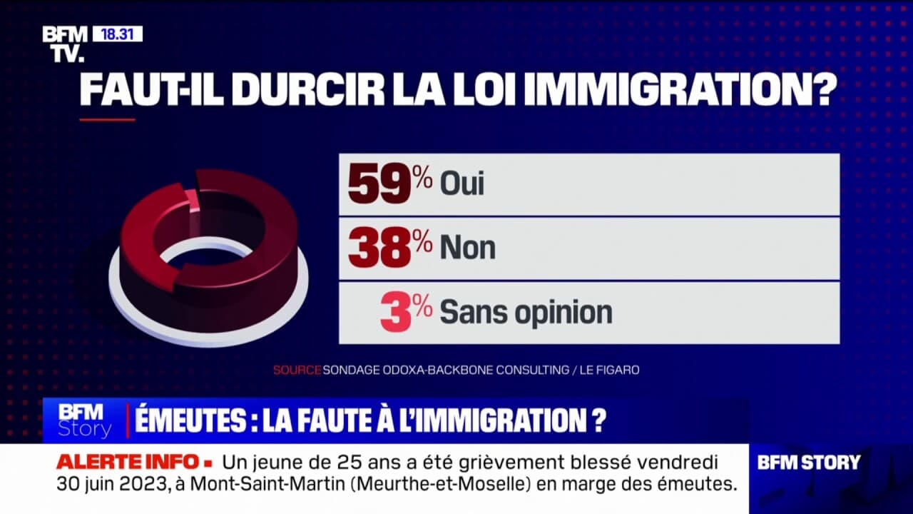 59% Des Français Estiment Qu'il Faut "durcir La Loi Immigration" Selon ...