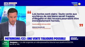 Marseille: le président de la CCI réaffirme que la vente d'une partie de son patrimoine reste possible