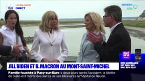 Manche: Jill Biden et Brigitte Macron au Mont-Saint-Michel