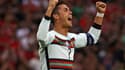 La joie de l'attaquant portugais Cristiano Ronaldo, après son doublé  contre la Hongrie (battue 3-0), lors de leur match (groupe F) de l’Euro 2020, le 15 juin 2021 à Budapest