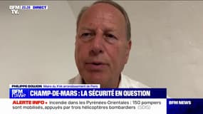 Insécurité sur le Champ-de-Mars: "Nous souhaitons un système de sécurité spécialisé et dédié avec un poste de police permanent", affirme Philippe Goujon (maire du XVe arrondissement de Paris)