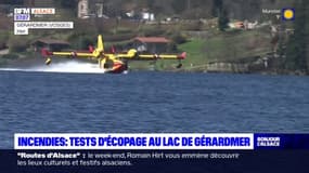 Incendies dans les Vosges: des tests d'écopage menés au lac de Gérardmer