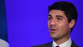 Aurélien Pradié, le 4 décembre 2022 au siège des Républicains, à Paris