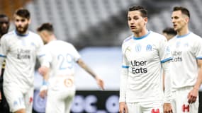 Florian Thauvin lors de OM-Rennes en mars 2021