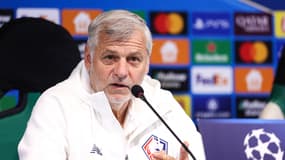 Bruno Genesio en conférence de presse avant Sporting-Lille le 16 septembre 2024.
