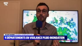 Quatre départements en vigilance pluie-inondation - 30/10