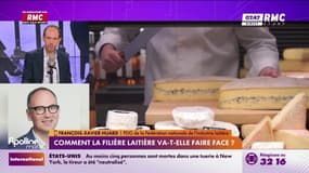 Droits de douane américains: "Si vous ajoutez la parité de la monnaie plus les 15% [de droits de douane], on arrive quasiment aux 30% annoncés", rappelle François-Xavier Huard, PDG de la fédération nationale de l'industrie laitière