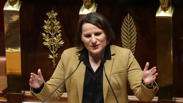 La cheffe des députés PS Valérie Rabault à l'Assemblée nationale, le 3 mars 2020 à Paris