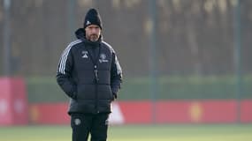 Erik ten Hag au centre d'entraînement de Manchester United, en novembre 2023