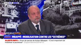 Appel à voter de Kylian Mbappé: "C'est bien que l'on veuille mobiliser la jeunesse", félicite Éric Dupond-Moretti