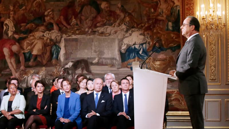 François Hollande lors de sa conférence de presse le 7 septembre 2015