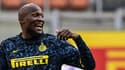 Romelu Lukaku hilare sous le maillot de l'Inter Milan