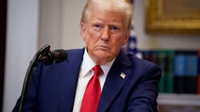 Le président américain Donald Trump à la Maison Blanche le 21 janvier 2025, Washington DC. (Photo d'illustration)