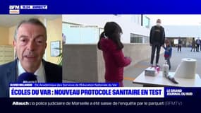 Nouveau protocole sanitaire dans les écoles du Var: pour Olivier Millangue, directeur académique des services de l'Éducation nationale du Var, "l'objectif est de ne plus fermer les classes"