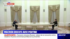 La rencontre entre Emmanuel Macron et Vladimir Poutine débute à Moscou