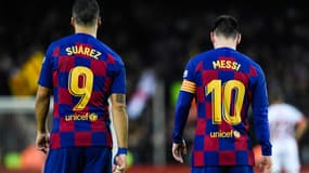 Luis Suarez et Lionel Messi en 2019