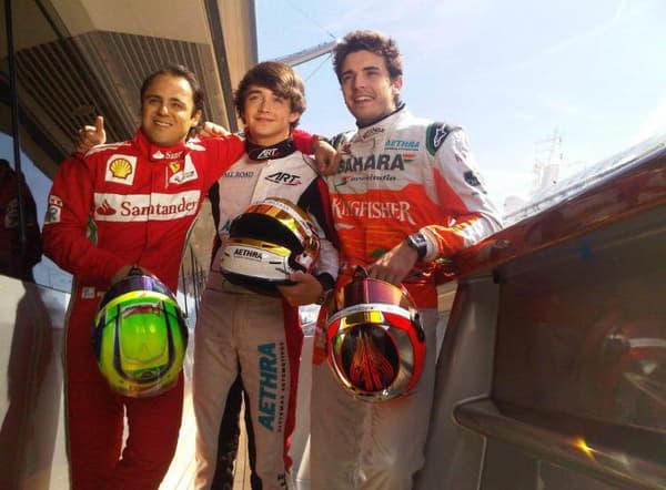 Felipe Massa, Charles Leclerc et Jules Bianchi