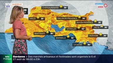 Météo Bouches-du-Rhône: une nouvelle journée étouffante avec des températures très élevées, jusqu'à 35°C à Aix-en-Provence