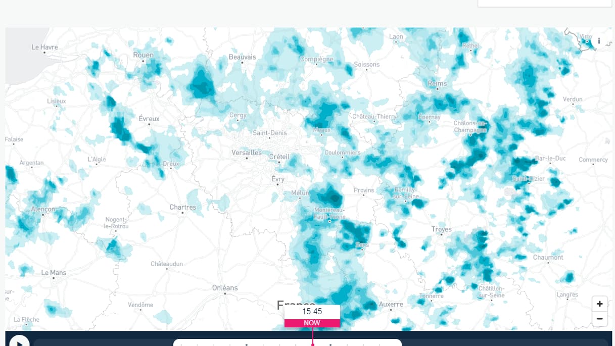 Le radar de WeatherPro. Le radar de WeatherPro.