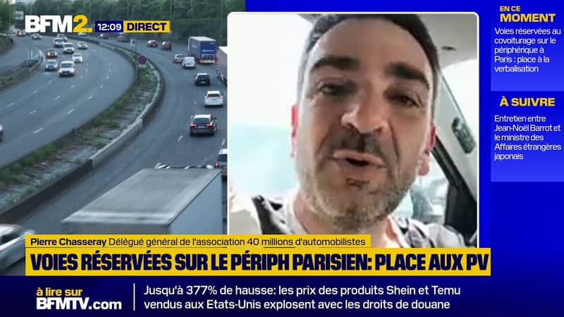 Voies réservées sur le périphérique: 40 millions d'automobilistes dénonce une mesure 