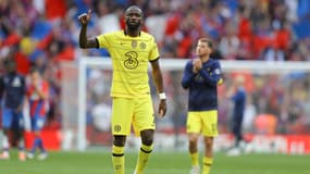 Antonio Rüdiger avec Chelsea à Stamford Bridge, le 17 avril 2022