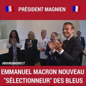 Emmanuel Macron, nouveau "sélectionneur" des bleus
