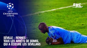 Séville - Rennes : Tous les arrêts de Gomis, qui a écœuré les Sévillans