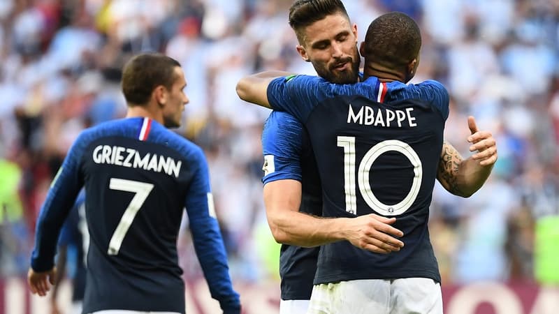 Antoine Griezmann, Olivier Giroud et Kylian Mbappé
