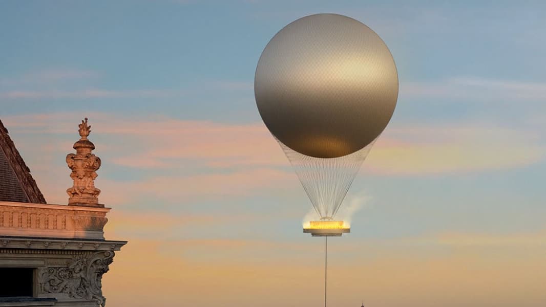 Une "flamme électrique", avec un puissant flux de lumière sur un nuage d’eau, c'est ce que cache la vasque volante de ces JO 2024 conçue par EDF.