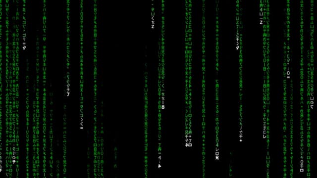 Des vidéos Youtube proposent des heures entières de pluies de caractères animés, semblables à ceux du film