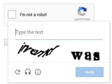 ReCaptcha textuel