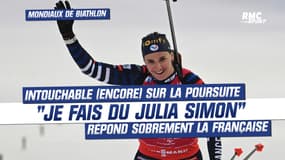 Mondiaux de biathlon : « Je fais du Julia Simon », la Française fait coup double sur la poursuite grâce à des tirs supersoniques 
