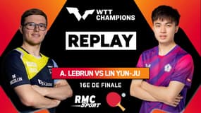 Replay : Le grand retour d'Alexis Lebrun, contre Lin Yun-Ju (WTT Champions Macao)
