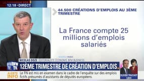L'économie française affiche 44 500 nouveaux postes au 3ème trimestre