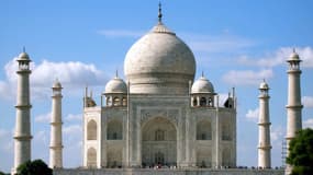 Le Taj Mahal, monument sacré en Inde, en 2006.