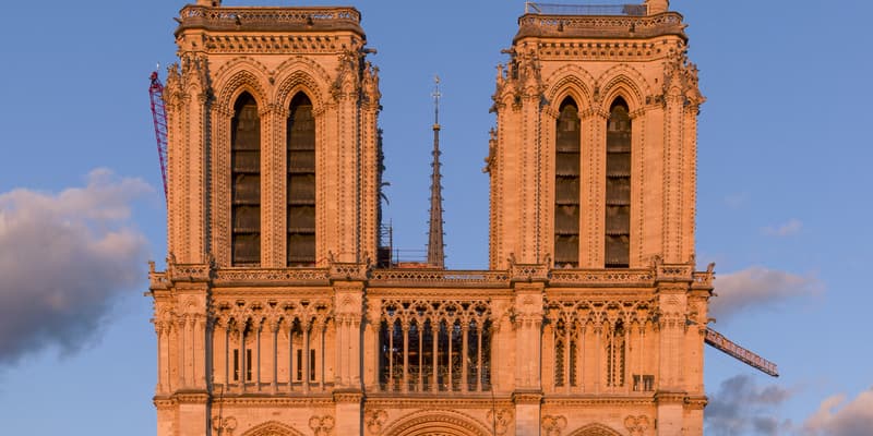 Façade de la cathédrale Notre-Dame de Paris, le 6 juin 2025. 