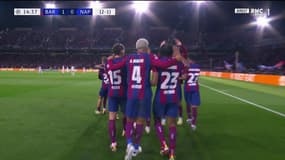 Barça-Naples: en feu, les Barcelonais inscrivent deux buts deux minutes