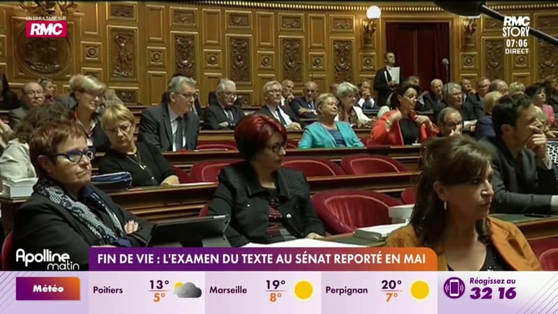 Fin de vie : l'examen du texte au Sénat reporté en mai