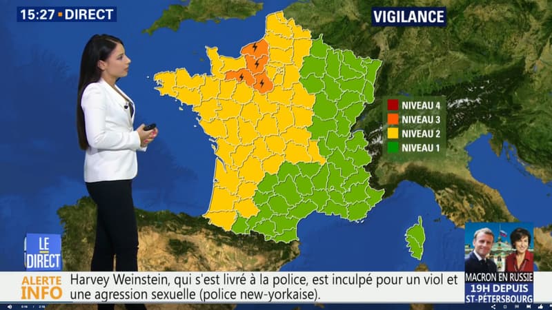 4 départements placés en vigilance orange 