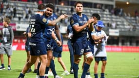 La satisfaction des joueurs de Montpellier après leur victoire en Top 14, le 10 septembre 2022